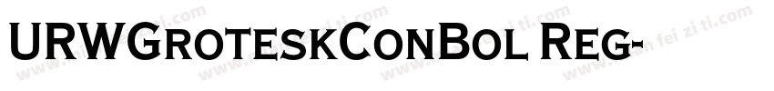 URWGroteskConBol Reg字体转换